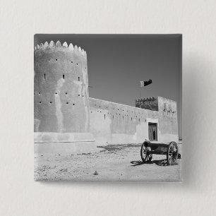 Qatar, Al Zubarah. Al-Zubarah Fort (b.1938) now 15 Cm Square Badge