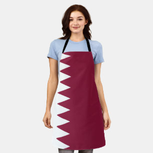 Qatar flag apron
