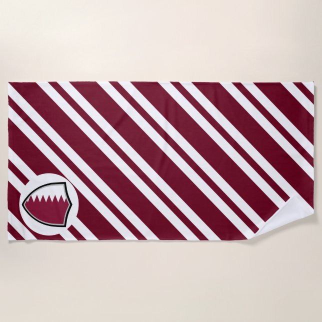 Qatar flag beach towel (Front)