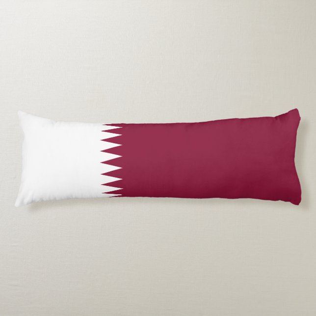 Qatar Flag Body Cushion (Front)
