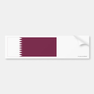 Qatar Flag Bumper Sticker