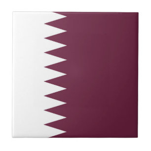 Qatar flag ceramic tile