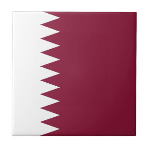 Qatar Flag Ceramic Tile