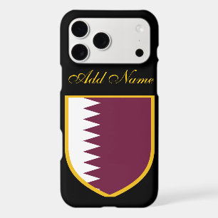 Qatar Flag Custom Name Personalised