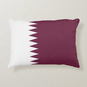 Qatar flag decorative cushion