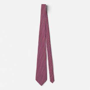 Qatar Flag Honeycomb Tie