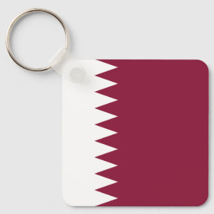 Qatar Flag Key Ring