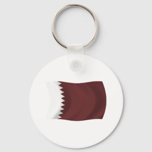 Qatar Flag Keychain