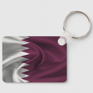 Qatar Flag Keychain