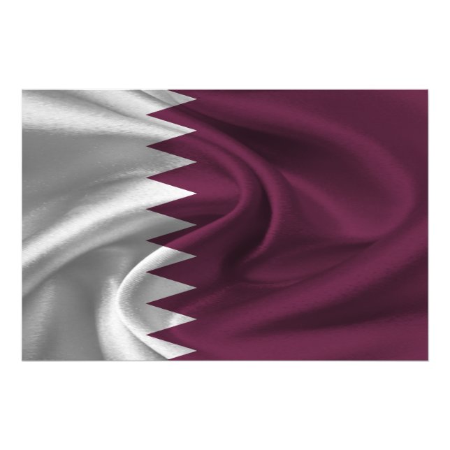 Qatar Flag Photo Print (Front)