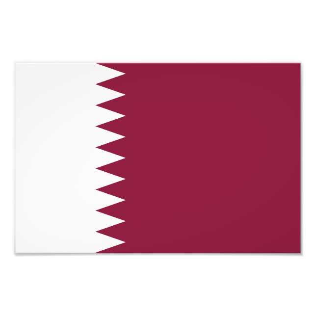 Qatar Flag Photo Print (Front)