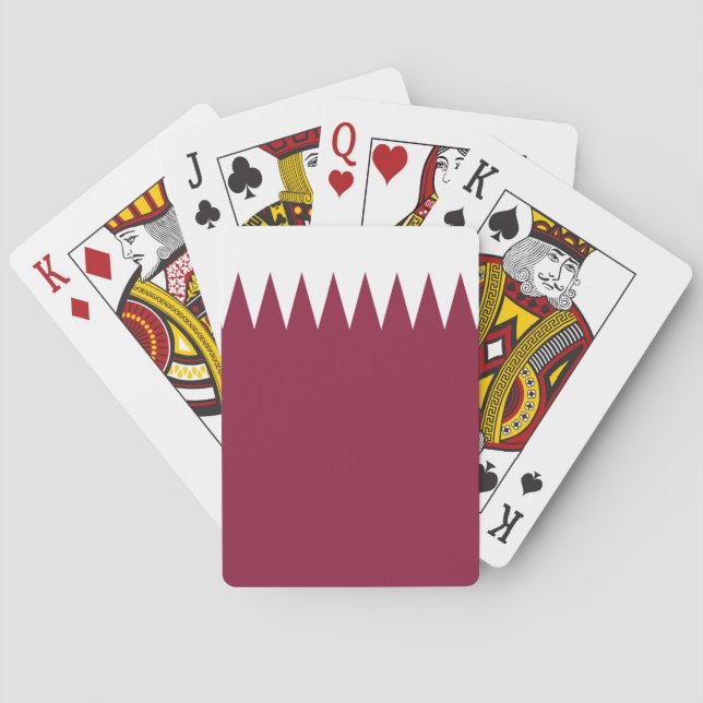 Qatar Flag Playing Cards (Back)