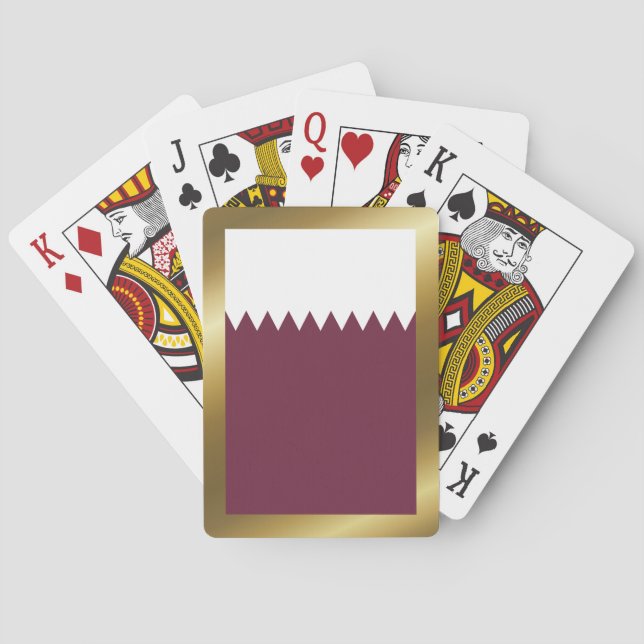 Qatar Flag Playing Cards (Back)