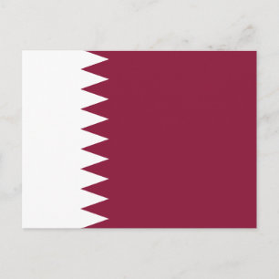Qatar Flag Postcard