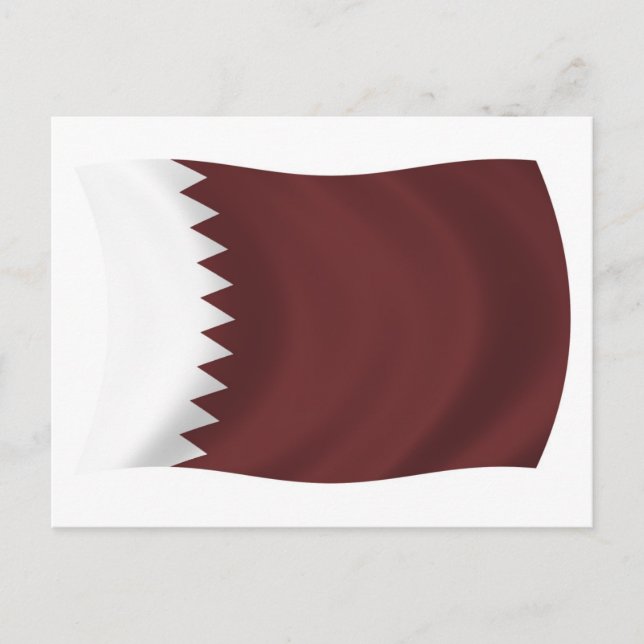Qatar Flag Postcard (Front)