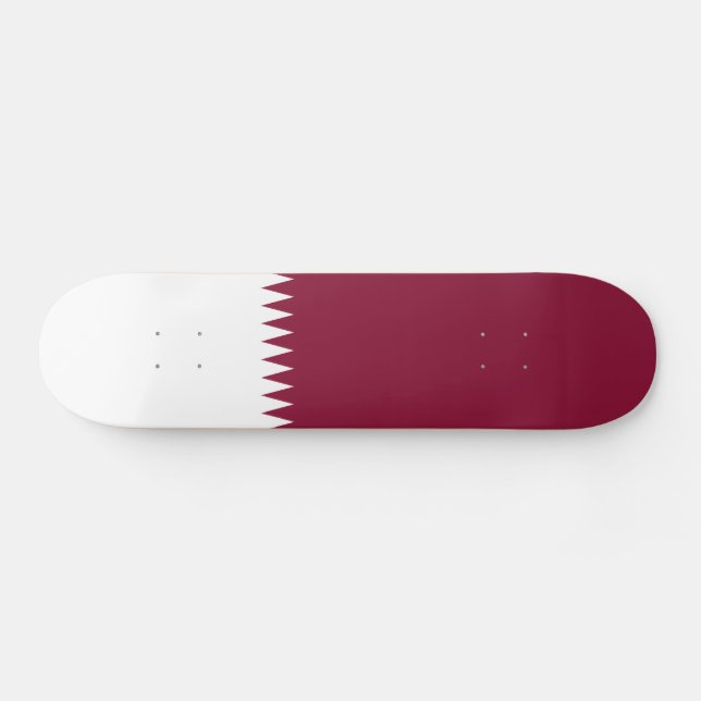 Qatar Flag Skateboard (Horz)