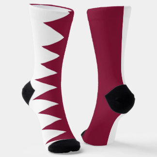 Qatar flag socks