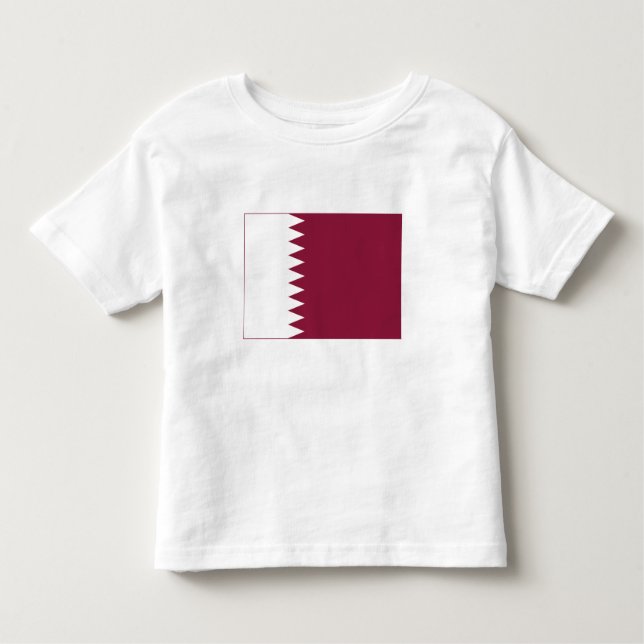 Qatar Flag Toddler T-Shirt (Front)