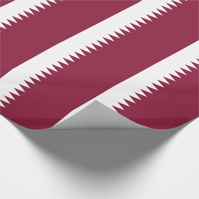 Qatar Flag Wrapping Paper (Corner)