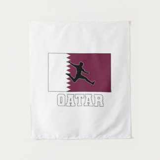 Qatar Football Soccer National Team Tapestry