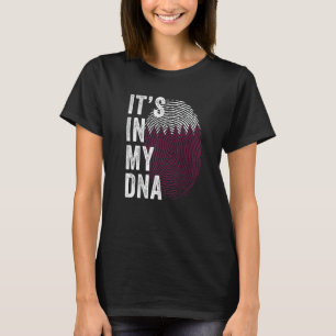 Qatar It's In My DNA Cute Qatari Fingerprint Qatar T-Shirt