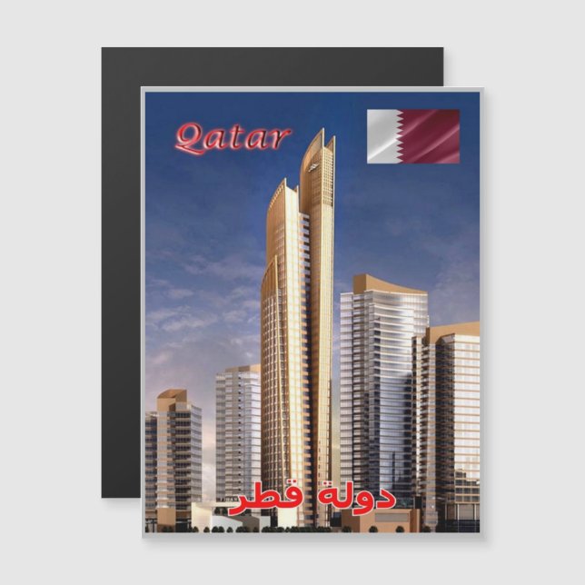 Qatar - Panorama - Skycrapers - (Front/Back)
