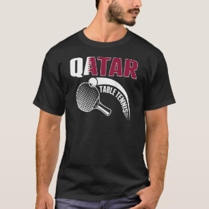 Qatar Table Tennis  Qatari Ping Pong Supporter Spo T-Shirt