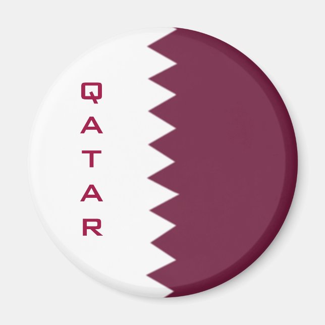 qatari flag magnet (Front)