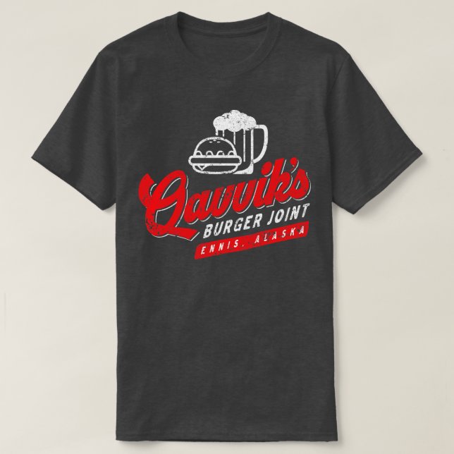 Qavviks Burger Joint TShirt (Design Front)