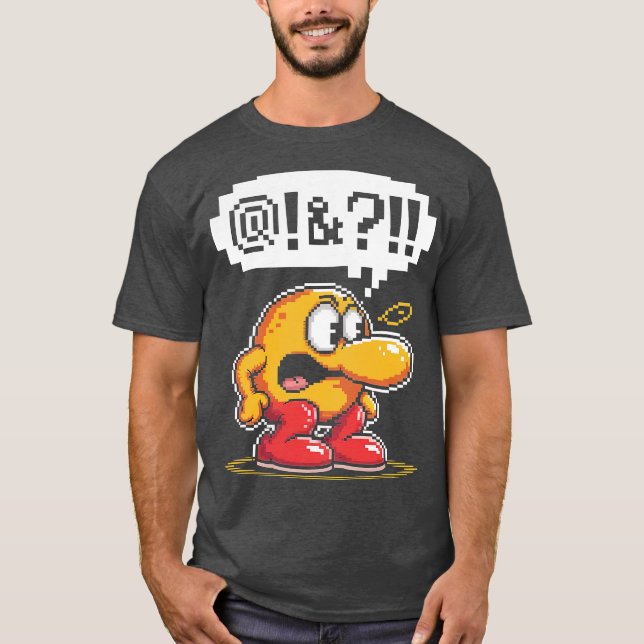 Qbert cursing after failure-Photoroom T-Shirt (Front)
