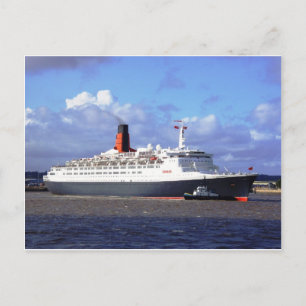 QE11 On the River Mersey, Liverpool UK Postcard
