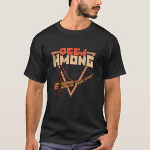 Qeej musical instrument ethnic group pipe Hmong lu T-Shirt