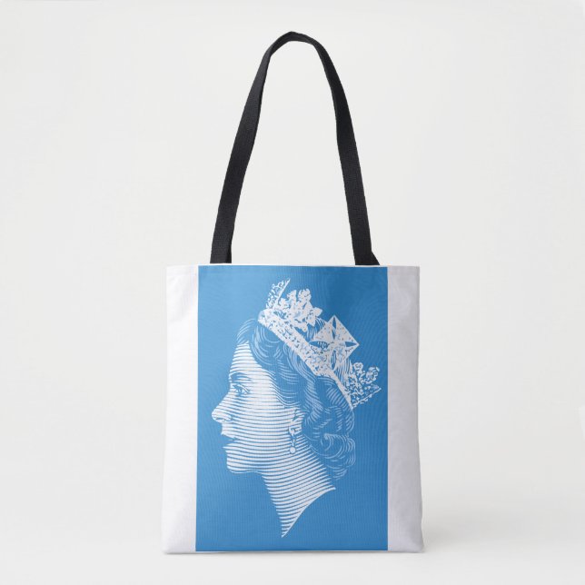 QEEN ELIZABETH II TOTE BAG (Front)