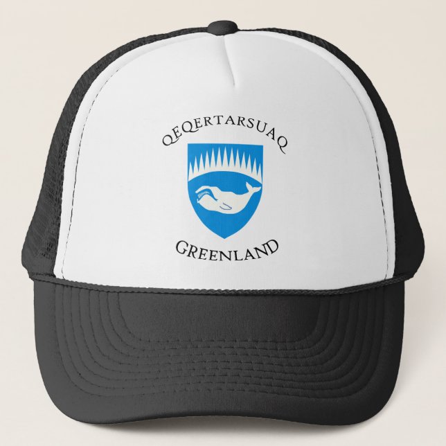 Qeqertarsuaq coat of arms trucker hat (Front)