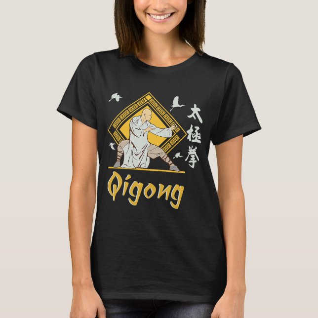 Qi Gong Clothing for Tai Chi Exercises with Chigon T-Shirt (Front)