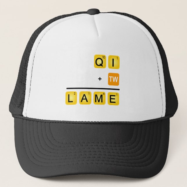 QI is LAME! Trucker Hat (Front)