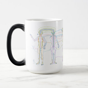 Qi Time, Special Mug, Chinese Medicine Meridians Magic Mug