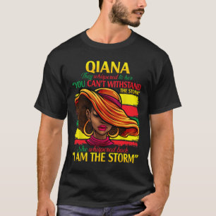 Qiana First Name Family Surname Black History Mont T-Shirt