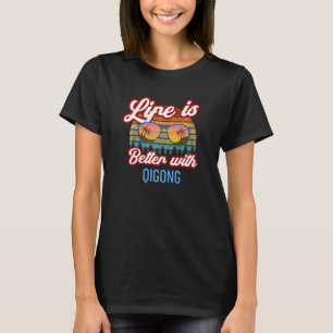 Qigong Vintage Sunset Qigong Teacher Beginner T-Shirt
