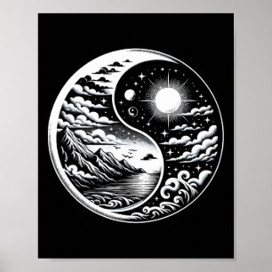 Qigong Yin Yang Martial Arts Tai Chi Yoga Meditati Poster