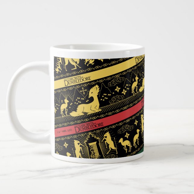 Qilin Layered Pattern Large Coffee Mug (Left)