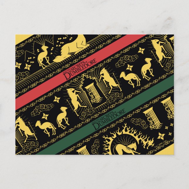 Qilin Layered Pattern Postcard (Front)