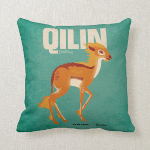 Qilin Vintage Graphic Cushion