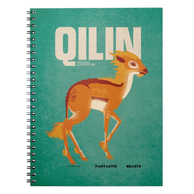 Qilin Vintage Graphic Notebook (Front)