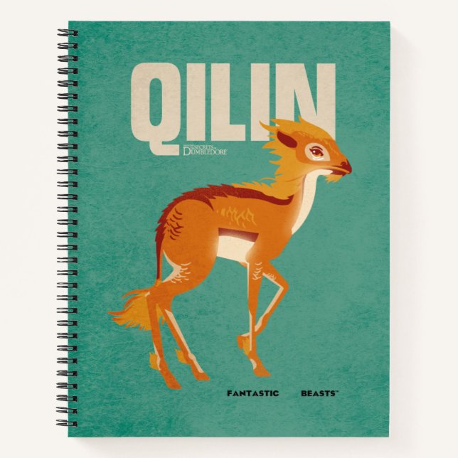 Qilin Vintage Graphic Notebook (Front)