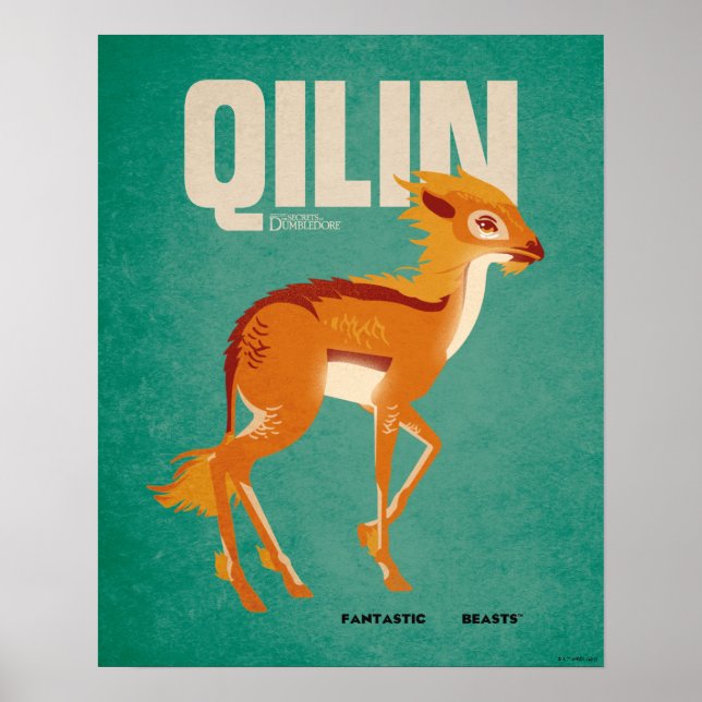 Qilin Vintage Graphic Poster (Front)