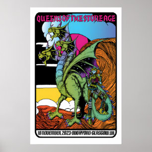 QOTSA REPRODUCTION Gig Poster Matte  Art Print