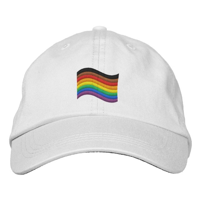 QPOC Pride Flag Embroidered Hat (Front)