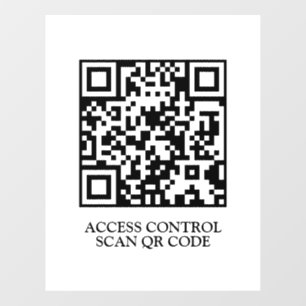 QR Access Control Scan to Enter Door Display