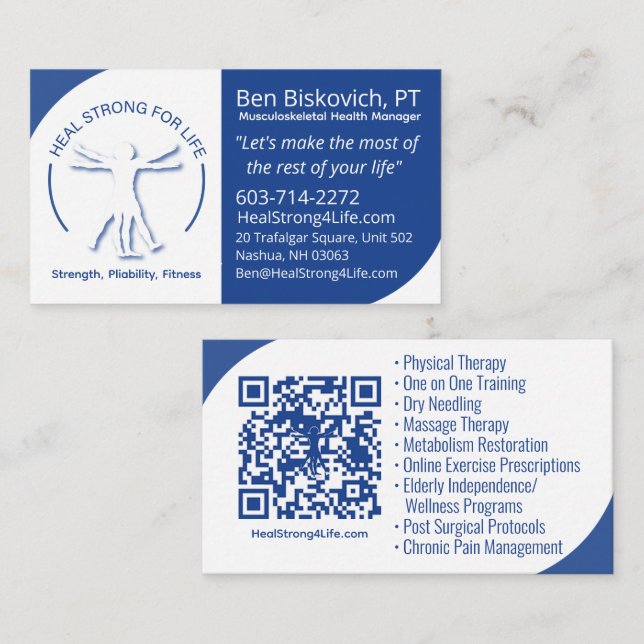 QR Business Card  (Front/Back)
